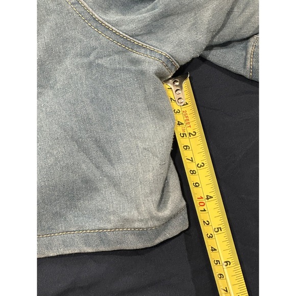 Terra & Sky Womens Light Wash Denim Jean Shorts Plus Size 5 Inch Inseam - Picture 5 of 12